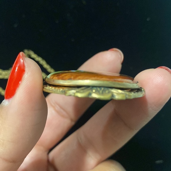 Vintage Victorian Hand Painted Necklace - Picture 13 of 14